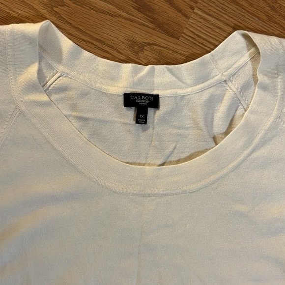 Talbots Women Cream Sweater Size 1X - Picture 2 of 7